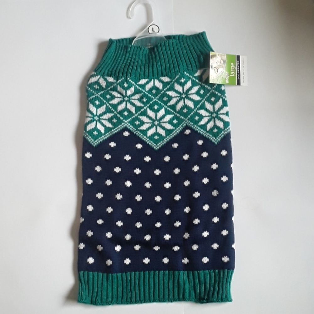 NWT Dog sweater size large